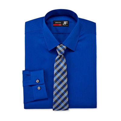 Stretch Long Sleeve Dress Shirt + Tie Set